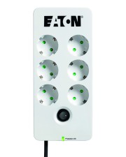 Eaton Protection Box 6 DIN berspannungsschutz AC 220-250 V 2500 Watt Ausgangsanschlsse: 6 wei (PB6D)